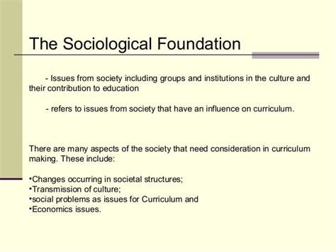 Sociological foundation of curriculum .
